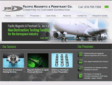 Tablet Screenshot of pacificmagnetic.com